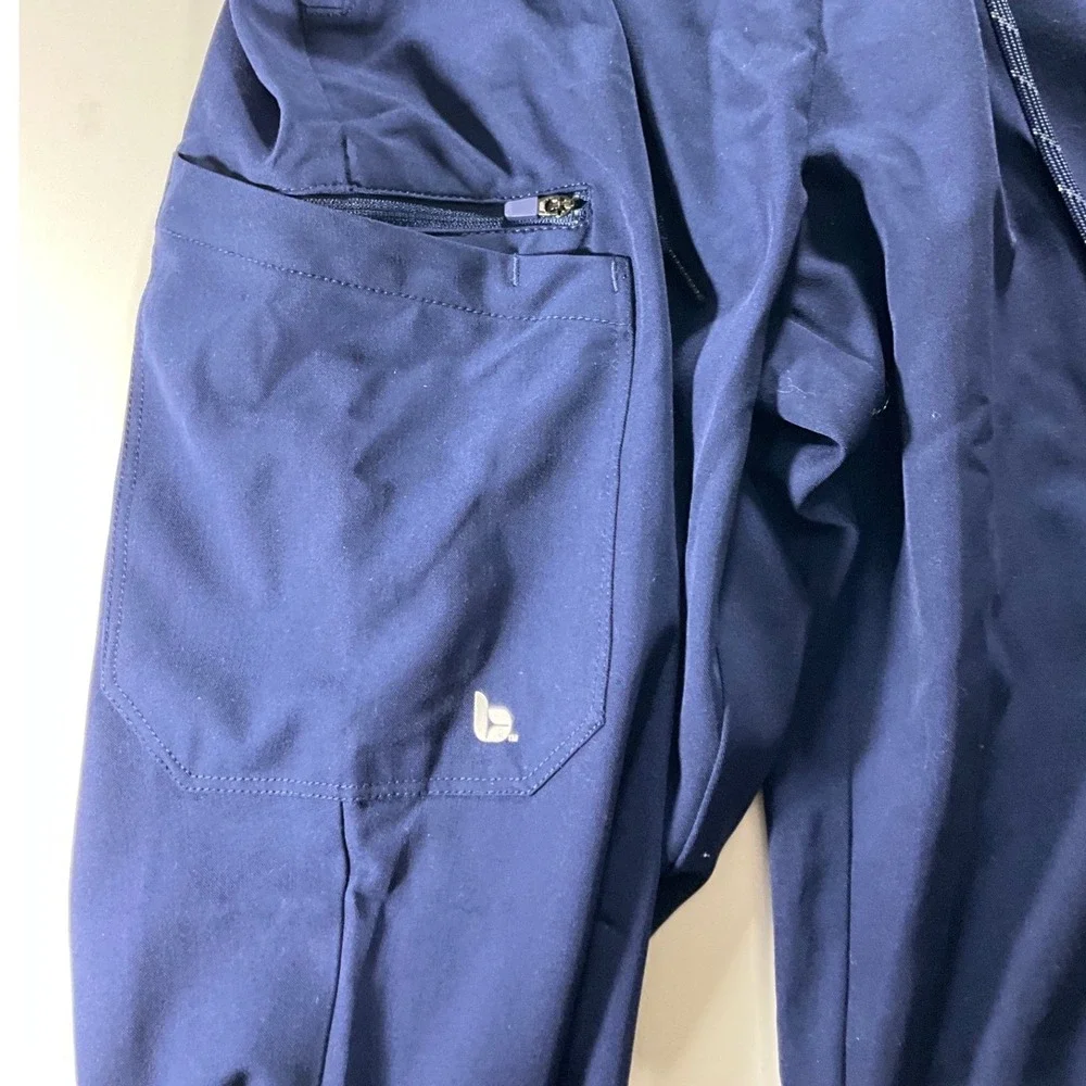 Barco Unify Women Navy Blue Scrub Jogger Pants Medium NWT Drawstring Cargo